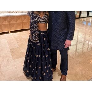 Navy Lehenga
